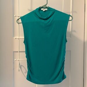 Bar III Teal High Neck Sleeveless Top